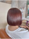 【Lycka】ぱっつんボブ&ピンク紫カラー