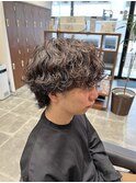 波巻きパーマ