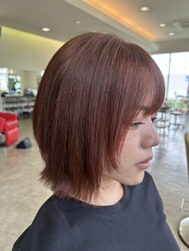 エマビビット 港店(EMA VIVID) レイヤーボブ×ツヤ感暖色カラー