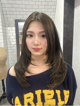 レガーレ(Legare) 【広島韓国ヘア】韓国レイヤーカット×透明感オリーブグレージュ