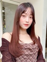 レア 表参道(L'ea)&nbsp;◎ピンクベージュ前髪イメチェンアンブレラカラークールショート