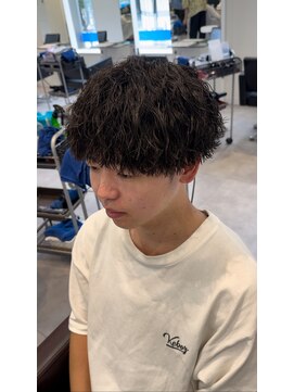 オーシャントーキョー 仙台(OCEAN TOKYO) ツイストスパイラルマッシュ刈り上げツーブロックメンズパーマ