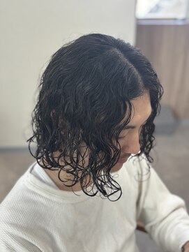 スウェル 稲毛店(Swell) MEN’S HAIR/サーフカール/刈り上げセンターパート/稲毛