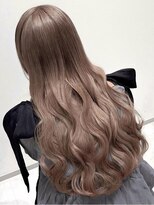 ミル 心斎橋(MIL)&nbsp;ミルクティーグレージュカラー/うるつやロング/韓国/心斎橋