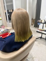 アース 菊名店(HAIR&MAKE EARTH)&nbsp;イエローグラデーションカラー
