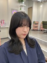 hyon myon/RISEbyREVO 綾瀬店【ヒョンミョン】&nbsp;ハッシュカット/デザインカラー/グレージュ[綾瀬駅/韓国ヘア]