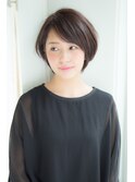 【Un ami】モード・ミルクティーカラー ショート 松井