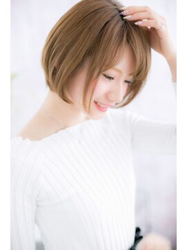 ヘアアンドビューティー ミック(Hair & Beauty miq) 耳かけガーリー◎フェミニン大人ボブa