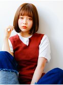 ☆アッシュブラウンカラー×小顔オトナボブ☆navile表参道