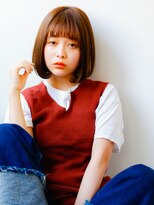 ネイヴィル オモテサンドウ(navile omotesando)&nbsp;☆アッシュブラウンカラー×小顔オトナボブ☆navile表参道