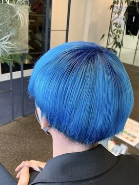 ダブル アンダーバー サロン(W_SALON) 【W_SALON 河原町】オーシャンブルーカラー♪♪