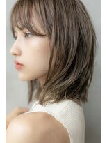 オースティン 登戸向ケ丘遊園(AUSTIN)&nbsp;大人かわいい前髪セシルカットココアブラウンフリンジウェーブ