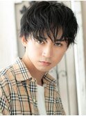 不揃いな毛束が生み出すマッシュウェットスタイルB上尾