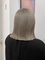 結べるボブ☆シルキーベージュ×グレージュ×デザインカラー