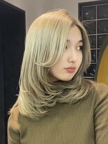 ロンドアジュール 横浜(Lond azur)&nbsp;■ケアブリーチハイトーン×ワンカールでお洒落見えレイヤー横浜