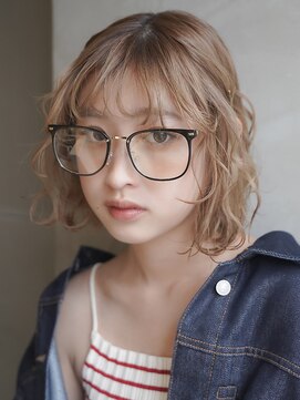 ワン 大船(ONE006) オリーブベージュ/ウェットヘア /レイヤーカット /大船