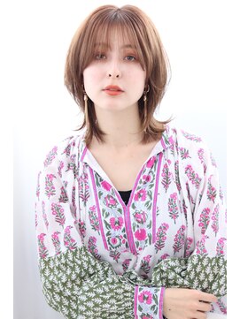 マルシェ(marche) 20代30代40代　鎖骨ミディアム　くびれヘア　ロブヘア　レイヤー