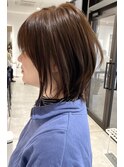 大人ショートレイヤー/白髪ぼかしハイライト/武蔵小杉/自由が丘