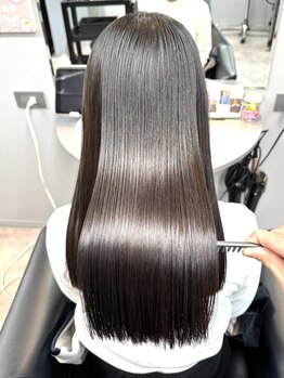 アクロ 梅田店(ACRO)の写真/【TOKIOハイパー/ハホニコKERATEX.】豊富な髪質改善メニューで触れたくなるサラ艶髪に◎【梅田/東梅田】