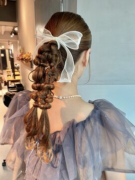 シャルムバイケンジ(Charm.by KENJE) 【ツインポニーテール】結婚式/銀座/ヘアセット/アレンジ