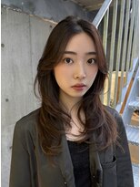 キーチェ 梅田中崎町(keych)&nbsp;レイヤーカット/髪質改善/オリーブベージュ/前髪カット