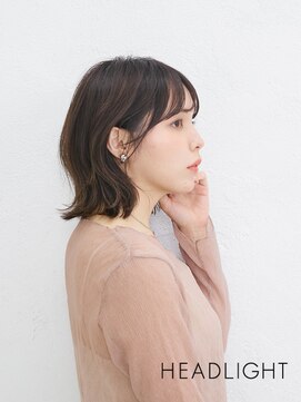 ソーエン バイ ヘッドライト 天神店(soen by HEADLIGHT) ミディアムレイヤーカットココアベージュチャコールグレー小顔