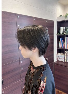 センターパート/メンズカット