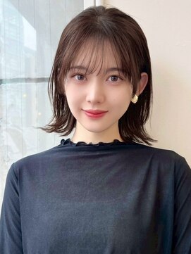 レイヤーボブ/くびれボブ/ハッシュボブ/ココアブラウン2