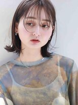 ムウ 難波(MOU)&nbsp;ショート暗めカラーグランマッシュデザインカラー20代30代40代