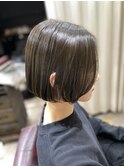 ~暗め透明感カラー大人ミニボブ~
