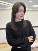 まとまるレイヤーカット×透け感グレージュ【中嶋翔也】