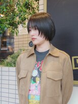 サロン シー(salon sea)&nbsp;salon seaとわ 白髪ぼかしオリーブカラー×ボブフェイスレイヤー