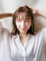 ナンバー ノード 渋谷(N° node) 艶ブラウン×外ハネボブ