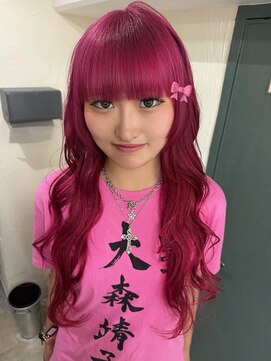 マロ(MALo) ブリーチあり濃いめピンク♪