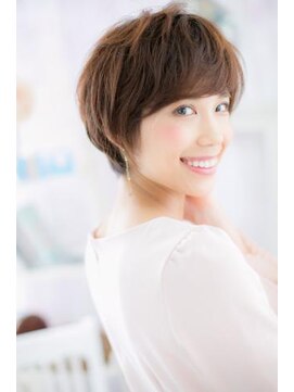 ヘアアンドビューティー ミック(Hair & Beauty miq) 大人かわいい…インナーカラーくせ毛風ボブショートc1