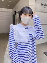 ヌープヘアーアイス(NUUP.hair ici)&nbsp;ミニボブ×透け感カラー