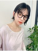 暗髪透明感×大人ショートボブ×ナチュラルボブ×ミニボブ