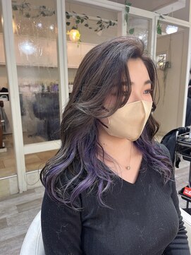 ベビーフェアリー 西宮北口店(Baby Fairy) 巻いて可愛い、結んで可愛い インナーカラー