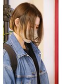 サロンワーク×韓国風ボブ+インナーカラー