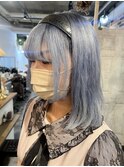 ペールブルー　トリプルカラー　stylist/miaki