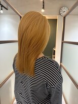 ネウィ 国分寺(newi)&nbsp;ミディアムレイヤーカット/ブロンド/抜きっぱなし