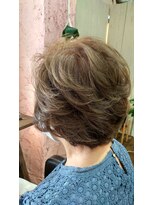 ロッソバイアルター 鎌取(ROSSO by aL-ter)&nbsp;マチルダボブ/ピンクベージュ/インナーグレージュ 石橋奈津子