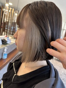 アース コアフュールボーテ 北小金店(EARTH coiffure beaute) モノグレージュ×シナモンベージュ