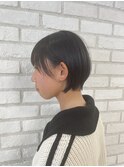 シースルーショートボブ