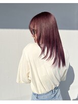 ゲリール ヘア プラス ケア(guerir hair+care) 【guerir hair + care】レイヤー×ラベンダーピンク