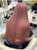 ブリーチ2回必須/ペールピンク/ホワイトピンクカラー/髪質改善