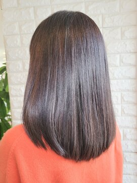 松本平太郎美容室 吉祥寺パートファイブ(PART5) ロングボブ×イノアカラー/30代40代50代60代