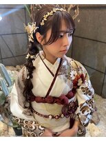 ゼストプラス(ZEST plus)&nbsp;卒業式・成人式に☆【サイド編みおろし】ヘアアレンジ