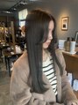 ヘアーループセラデザインワークス(Hair ruup Sela design works) オリーブカラーとワンカールで簡単レイヤーカット♪