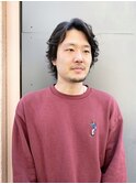 メンズパーマ風ミディアム